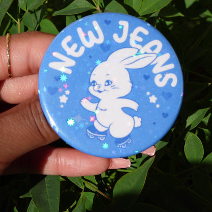 NewJeans Logo Button