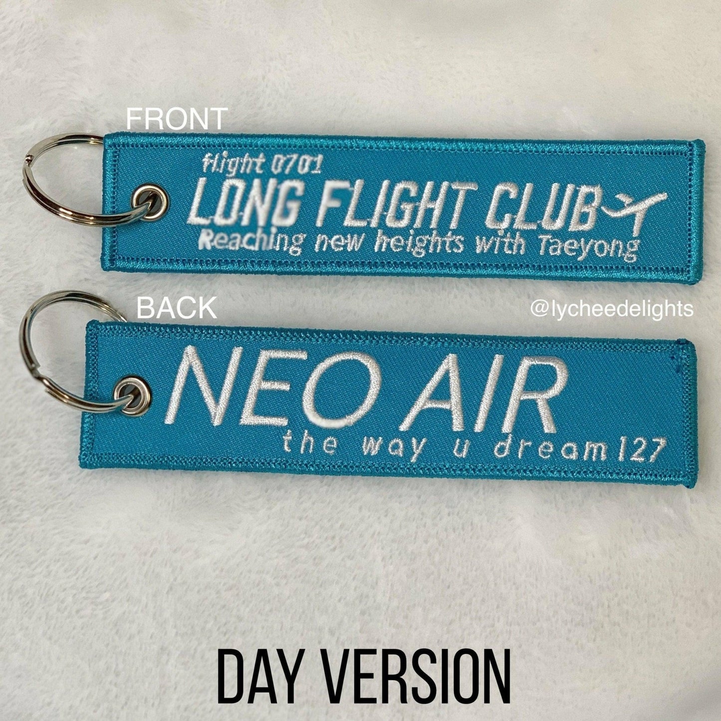 TAEYONG Long Flight Club Lanyard - MilkBunn Co. NCT leader Taeyong inspired merch. Based on Long flight.